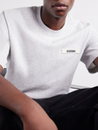Jacquemus - Logo-Appliquéd Cotton-Jersey T-Shirt - Gray
