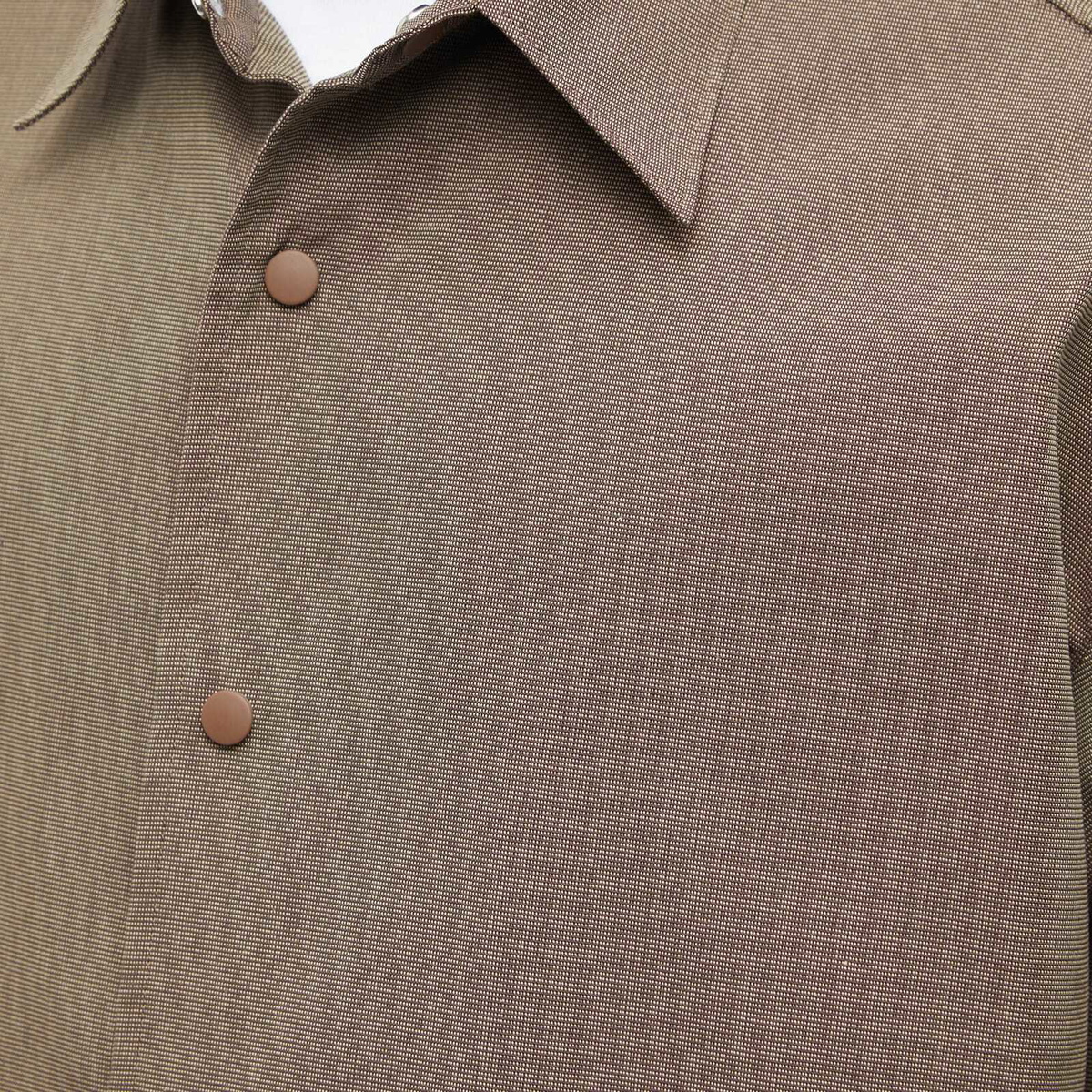 DIGAWEL Men's Coach Shirt Jacket in Brown DIGAWEL