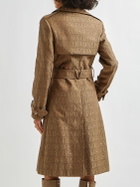 VERSACE - Monogram Canvas Trench Coat W/belt