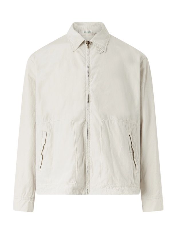 Photo: A.PRESSE - Silk and Cotton-Blend Gabardine Coach Jacket - Neutrals