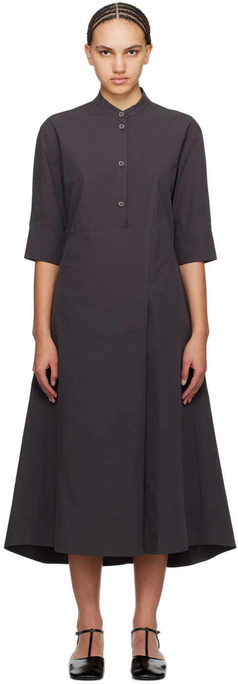 Studio Nicholson Gray Sabo Midi Dress Studio Nicholson