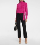 Valentino Garavani Rockstud raffia and leather pumps