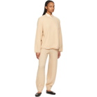 Toteme Beige Cashmere Cable Knit Lounge Pants