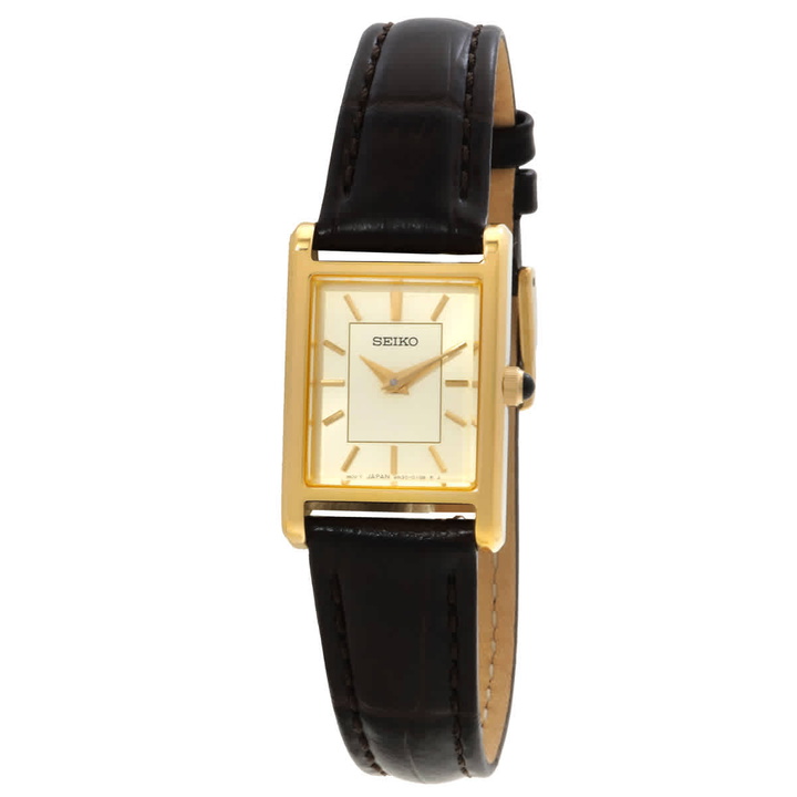 Photo: Seiko Classic Quartz Gold Dial Ladies Watch SWR110P1