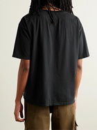 Rhude - Palmera Logo-Print Cotton-Jersey T-Shirt - Black