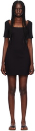 Staud Black Stern Minidress
