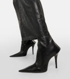Balenciaga Witch 110 leather ankle boots