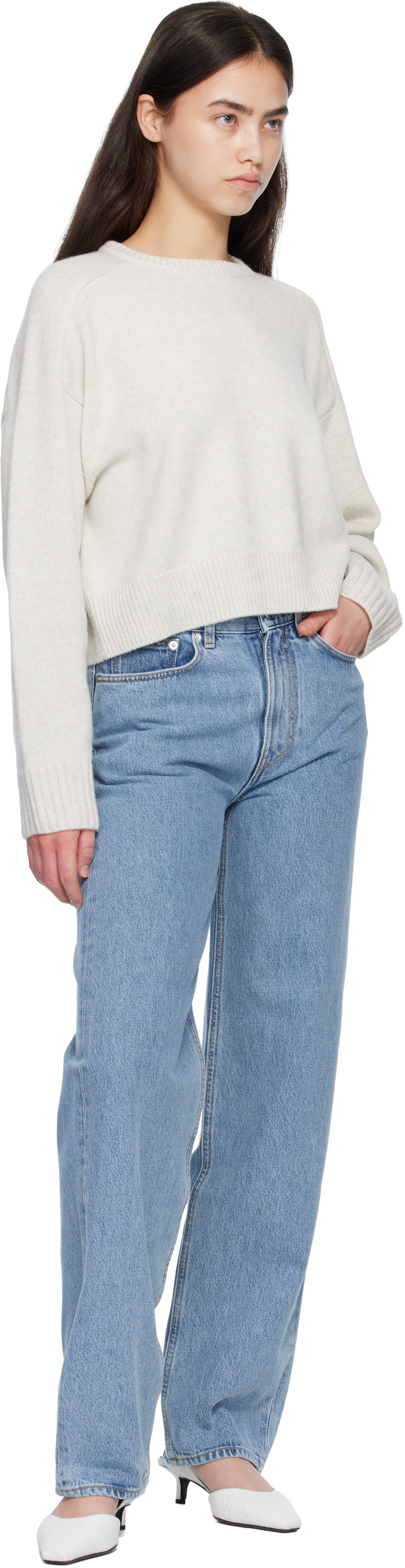 Loulou de Saison Blue SAMUR LDS Organic Denim Boyfriend Jeans