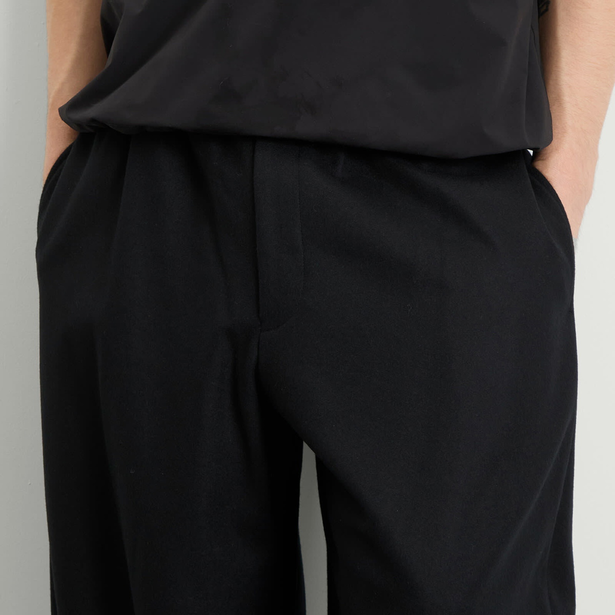 Comme des Garçons Men's Wide Leg Trouser in Black