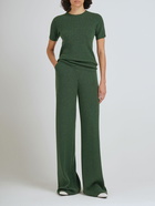 LORO PIANA - Maras Rib Knit Cashmere Wide Pants