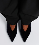 Le Monde Béryl Babouche velvet pumps