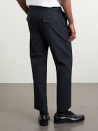 BODE - Straight-Leg Cotton-Blend Seersucker Trousers - Blue
