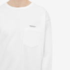 Neighborhood Men's Long Sleeve Classic Pocket T-Shirt in White