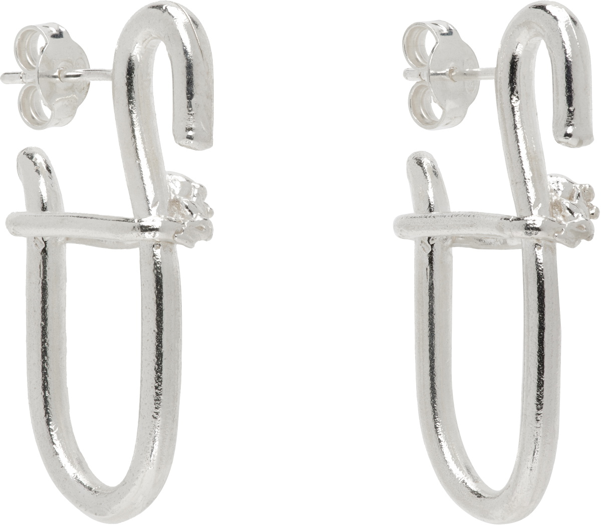 Alighieri Silver 'The Illuminating Rise Hoop' Earrings