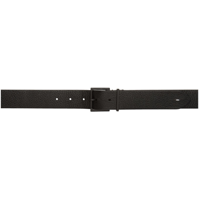 Photo: Maison Margiela Black Grained Leather Belt