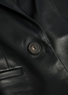 Vince Shrunken Leather Blazer Black
