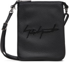 YOHJI YAMAMOTO Black Signature 'Sacoche' Pouch