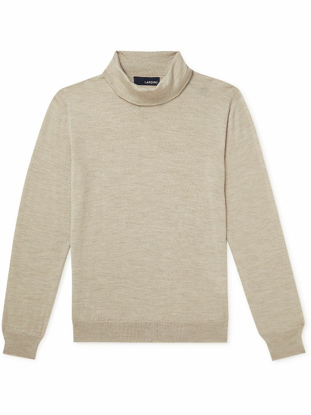 Photo: Lardini - Wool Rollneck Sweater - Neutrals