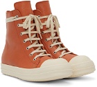 Rick Owens Orange Strobe Sneakers