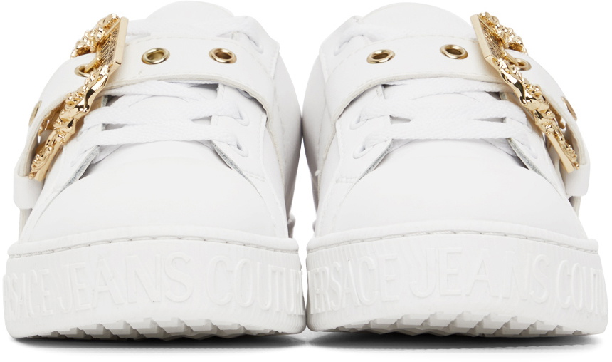 Versace Jeans Couture White Court Low-Top Sneakers Versace