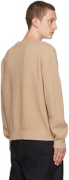 Maison Kitsuné Beige Bold Fox Head Sweater