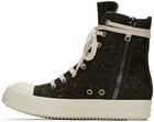 Rick Owens DRKSHDW Brown High Sneakers