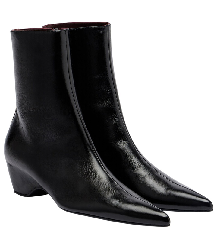 Photo: Khaite Leather ankle boots