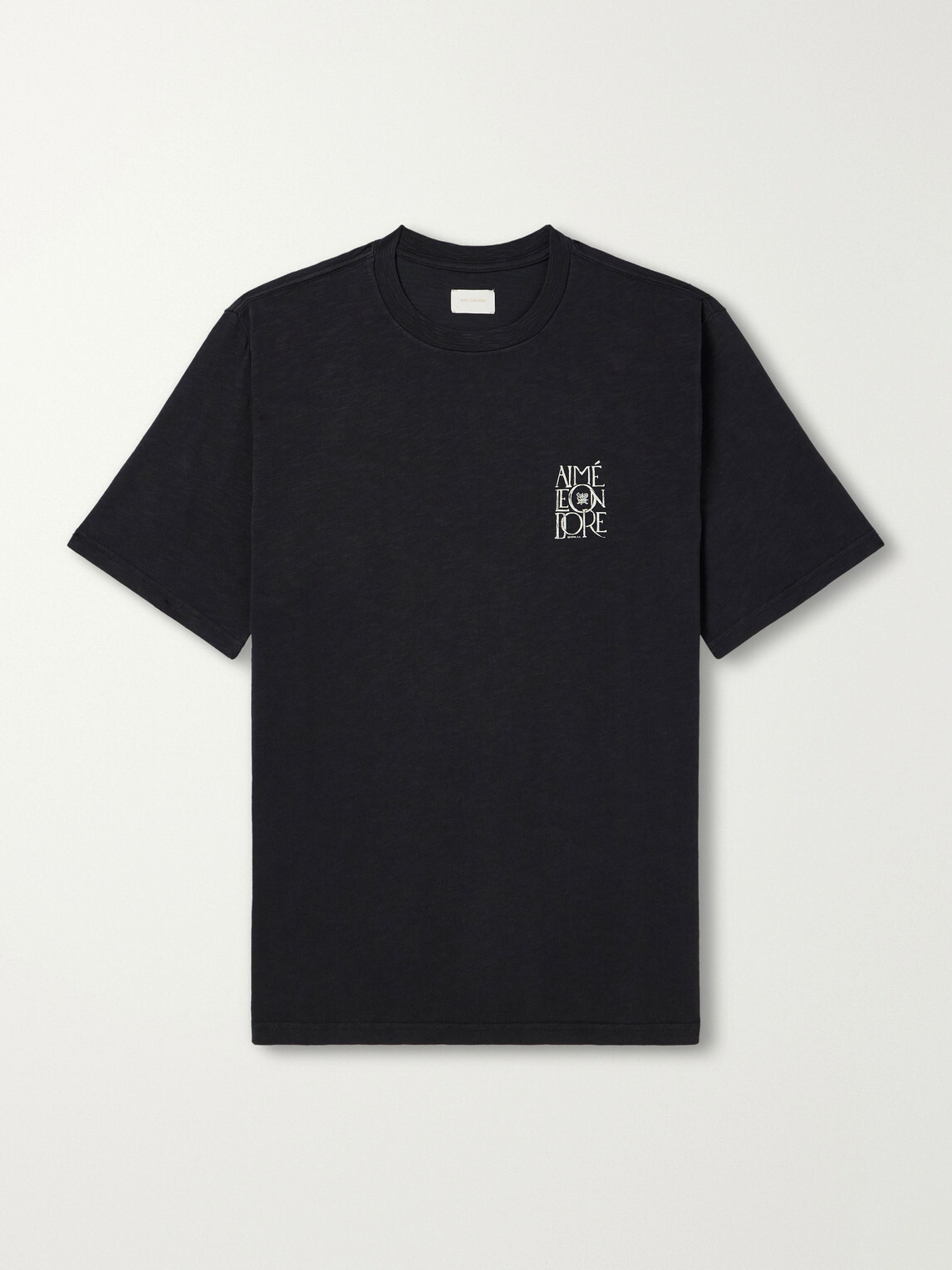 Aimé Leon Dore - Logo-Print Cotton-Jersey T-Shirt - Black