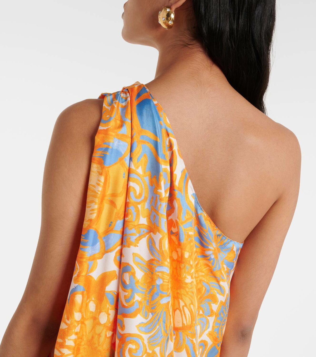 La DoubleJ Roy floral silk twill maxi dress La DoubleJ