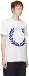 Comme des Garçons Homme Deux White Fred Perry Edition Laurel Wreath T-Shirt