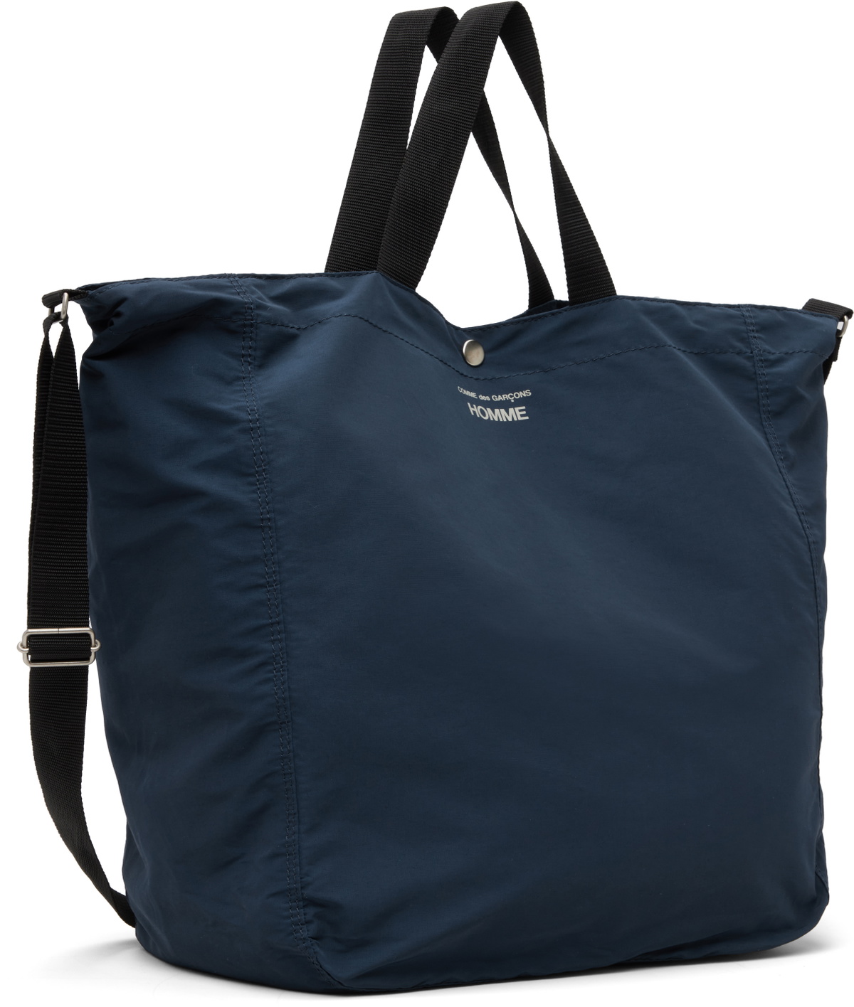 Comme des Garçons Homme Navy Grosgrain Tote