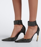 Gucci Castello embellished satin pumps