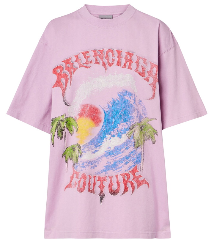 Photo: Balenciaga Printed cotton jersey T-shirt