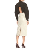 Rejina Pyo - Carmen laminated wool midi skirt