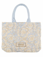 VERSACE Logo Printed Tote Bag