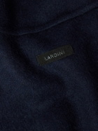Lardini - Brushed Wool and Cashmere-Blend Bomber Jacket - Blue