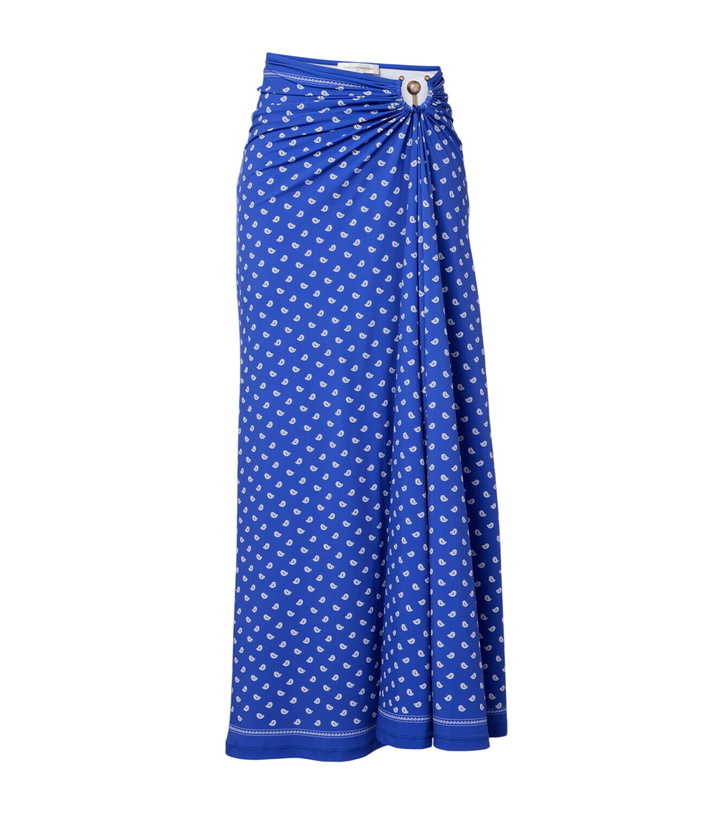 Photo: Christopher Esber Ruched Orbit bandana maxi skirt