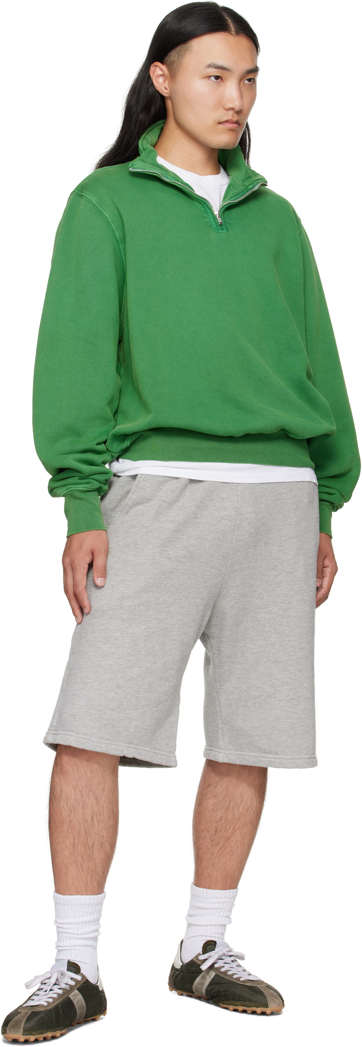 Les Tien Gray Heavyweight Utility Shorts