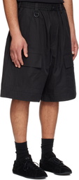 Y-3 Black Wide Leg Shorts