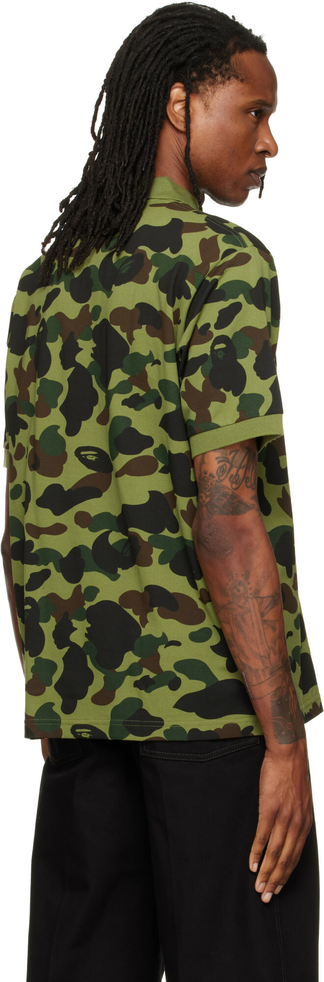 BAPE Green 1st Camo One Point Polo