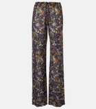 Dries Van Noten Printed wide-leg pants