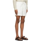 COMMAS Off-White Linen Classic Shorts