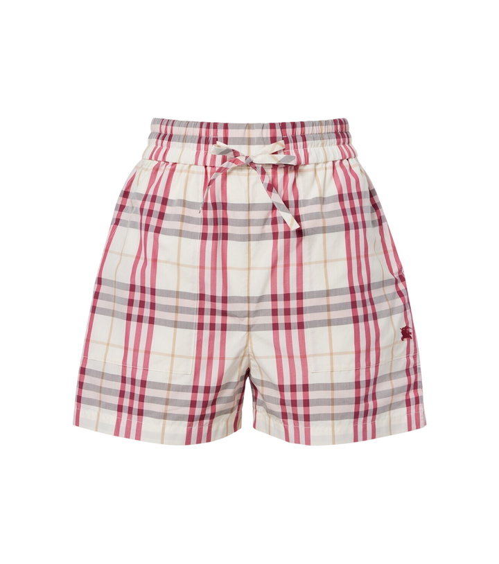 Photo: Burberry EKD Burberry Check cotton shorts