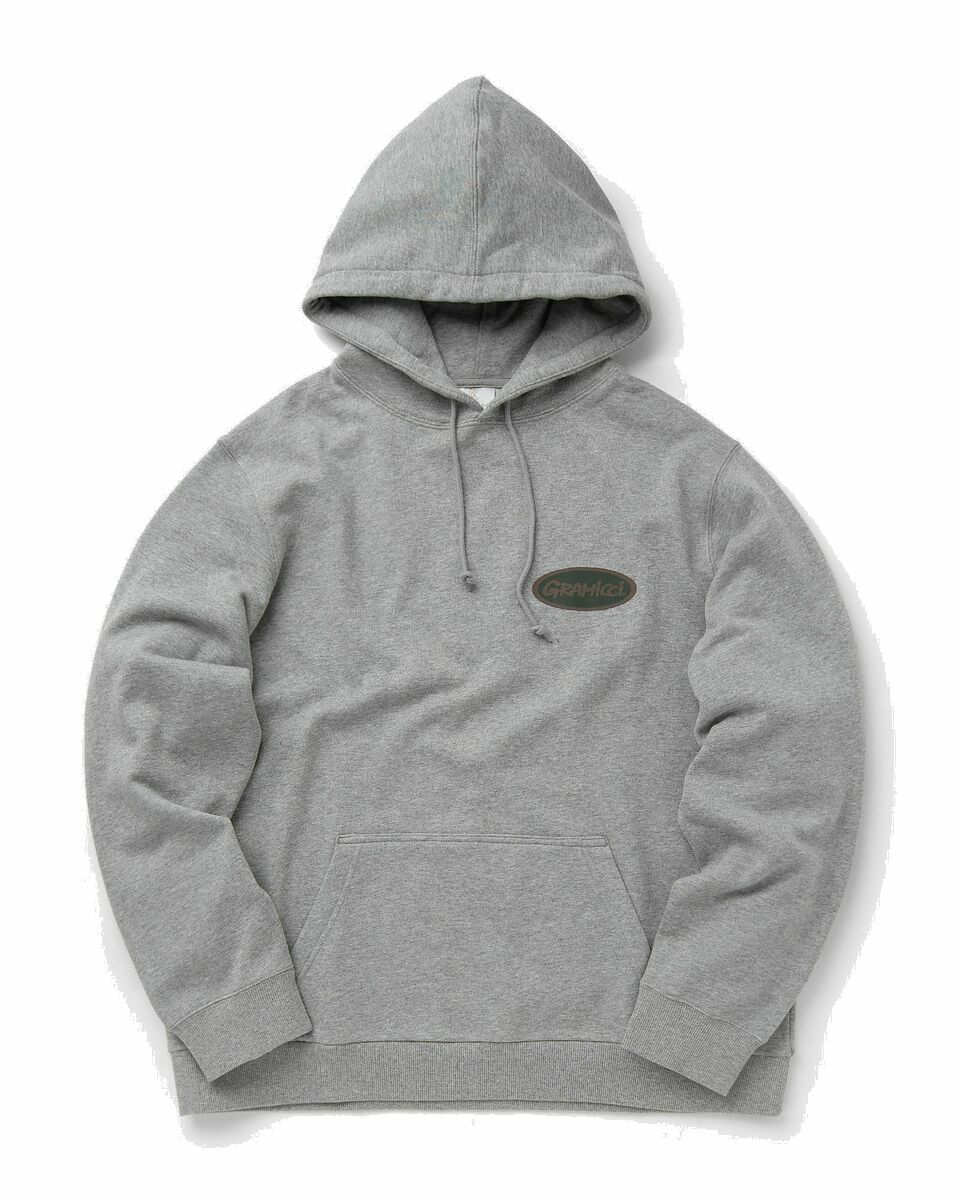 Photo: Gramicci Gramicci Oval Hooded Sweatshirt Grey - Mens - Hoodies
