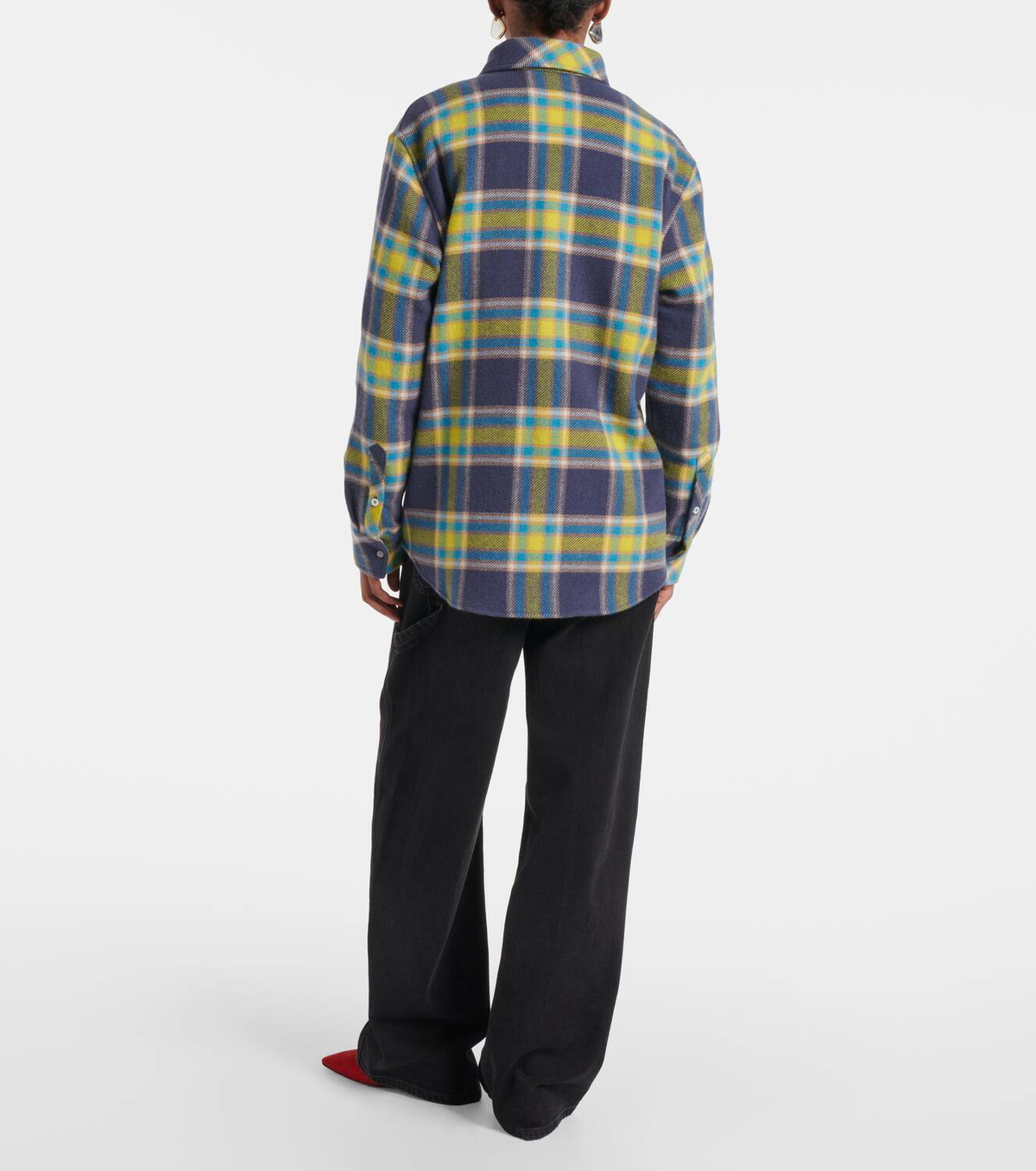 God's True Cashmere Explorer tartan cashmere shirt