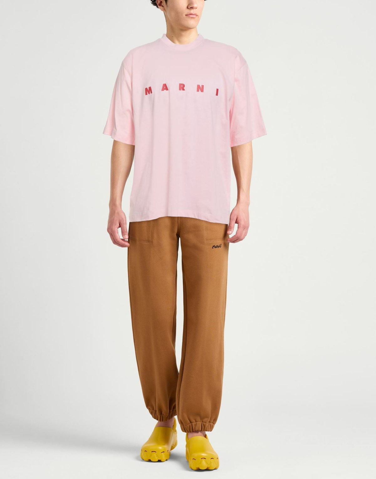 Marni Mens T-shirt Light in Pink