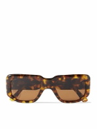 Kimeze - Amon Square-Frame Tortoiseshell Acetate Sunglasses