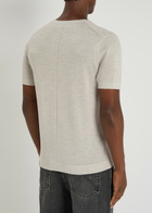Rag & Bone Aulton Fine-knit T-shirt Ecru