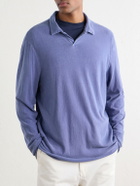 James Perse - Cotton-Twill Polo Shirt - Blue