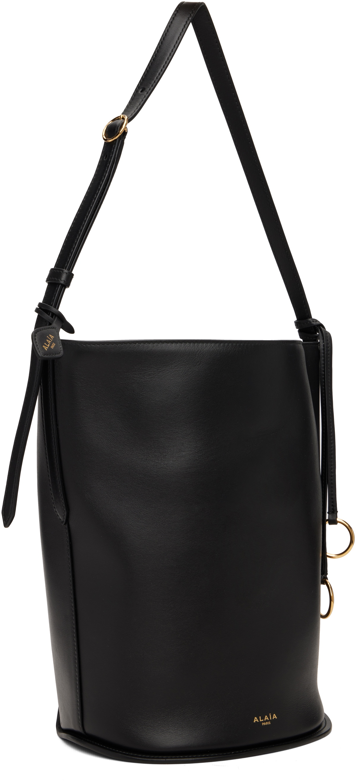ALAÏA Black Hip Small Bucket Bag